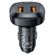 Автомобильное зарядное устройство Acefast B9 2xUSB-A+USB-C (66W) (Black)