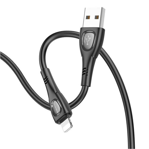 Кабель Borofone BX98 USB-A – Lightning (1 м · 12W · 2.4A) (Black)