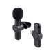 Бездротовий петличний мікрофон Remax K09 Lightning (Black)