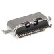Роз'єм зарядки для Motorola XT2345 Moto E13 16 pin (4 кріплень) (контакти посередині) (Type-C) (Original PRC)