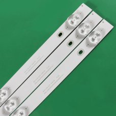 Пряма підсвітка для телевізора Changhong 39″ 39D3503V2W6C1B71617M (3 планки по 716 мм, 6 LED, лінза 15 мм, 3 В)