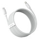 Кабель Baseus Simple Wisdom Type-C – Lightning (2pcs/set) (1.5 м · 20W · 2.4A) (White)