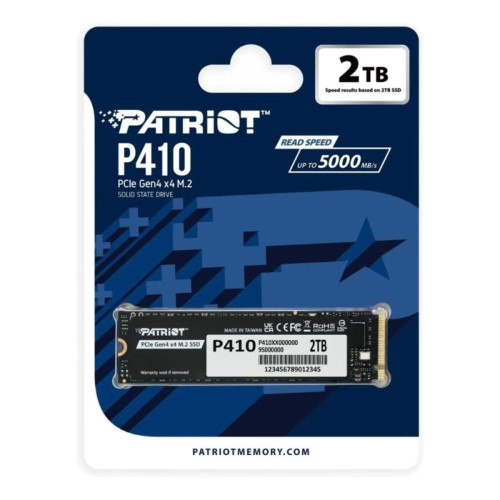 Накопичувач Patriot SSD M.2 2280 NVMe P410 2TB