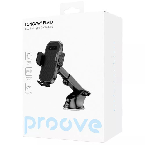 Автодержатель Proove Longway Plaid Suction Type Car Mount (Black)