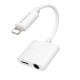 Переходник Borofone BV12 Lightning – Lightning + 3.5 мм (White)