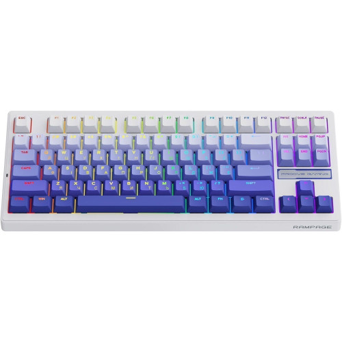 Клавіатура бездротова Proove Gaming Rampage (Ukraine Layout) (Black/Purple)