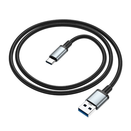 Мультимедійний кабель Hoco US10 USB-A – Type-C 3.0 5Gbit/s (0.5 м) (Black)
