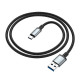 Мультимедійний кабель Hoco US10 USB-A – Type-C 3.0 5Gbit/s (0.5 м) (Black)