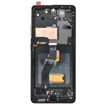 Дисплей для Samsung G998 Galaxy S21 Ultra с тачскрином в рамке (Black) (OLED Soft) (Big size)