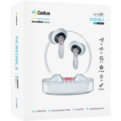 Наушники Bluetooth Gelius Incredible GP-TWS033 (White)