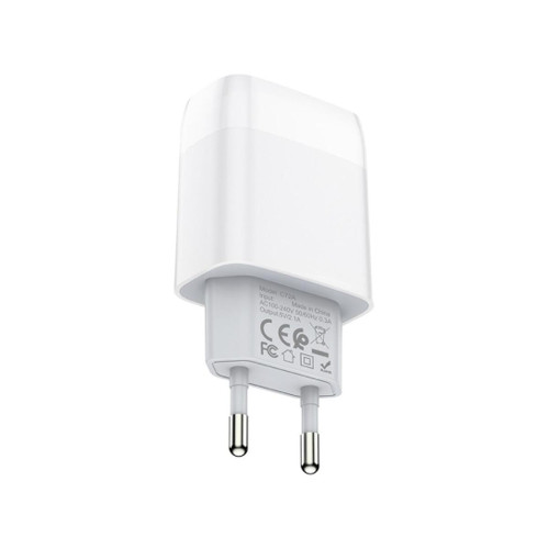 Сетевое зарядное устройство Hoco C72A USB-A (10.5W · 2.1A) (White)