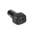 Автомобільний зарядний пристрій Borofone BZ14A USB-A+USB-C (20W · 3A) з кабелем Type-C – Type-C (Black)
