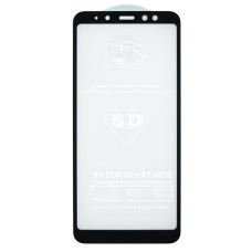 Защитное стекло PRIME для Samsung A730 Galaxy A8 Plus (2018) (Full Glue) (0.3 мм, 4D) (Black)