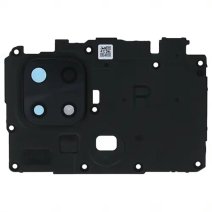 Стекло камеры для Xiaomi Redmi 10 (India) в рамке (Black) (Original)