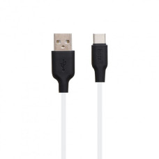 Кабель Hoco X21 Plus Silicone USB-A – Type-C (1 м · 15W · 3A) (Black/White)