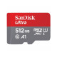 Карта пам'яті SanDisk Ultra MicroSDXC A1 512Gb (adapter SD)