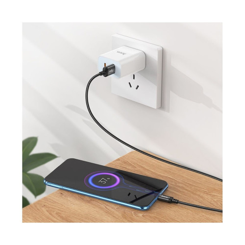 Кабель Hoco X91 USB-A – Micro-USB (3 м · 12W · 2.4A) (Black)