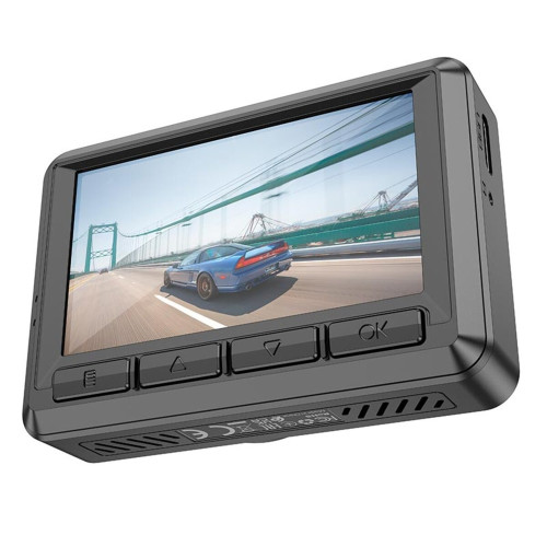 Відеореєстратор Hoco DV3 Full HD із задньою камерою (Black)
