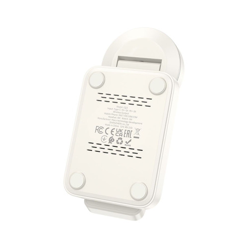 Беспроводное зарядное устройство Hoco CQ3 3в1 (15W) (White)