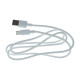 Кабель Husky L02 USB-A – Type-C (long pin 10 мм) (1 м · 15W · 3A) (White)