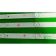 Пряма підсвітка для телевізора Goldstar 28″ TOT-28B2550-3030C-5S1P V4 (3 планки по 524 мм, 5 LED, лінза 15,5 мм, 6 В)