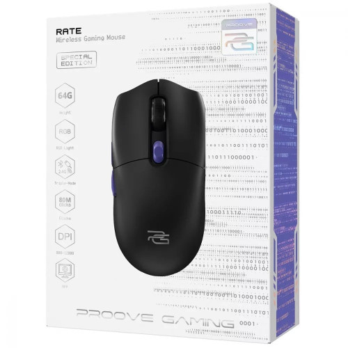 Мишка бездротова ігрова Proove Gaming Rate Special Edition (Black)