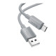 Кабель Hoco X107 USB-A – Type-C (1 м · 15W · 3A) (Gray)
