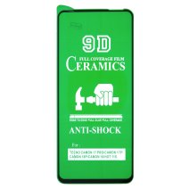 Захисна плівка Ceramic для Tecno Spark 10 Pro (Full Glue) (Black)