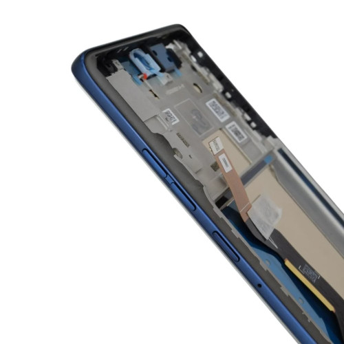 Дисплей для Motorola XT2505 Moto Edge 60 з тачскріном в рамці (Blue) (Original)