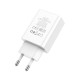 Мережевий зарядний пристрій Hoco C100A USB-A+USB-C (20W · 3A) (White)