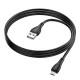 Кабель Borofone BX121 USB-A – Micro-USB (1 м · 2.4A) (Black)