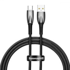 Кабель Baseus Glimmer Series Fast Charging USB-A – Type-C (1 м · 100W · 5A) (CADH000401) (Black)