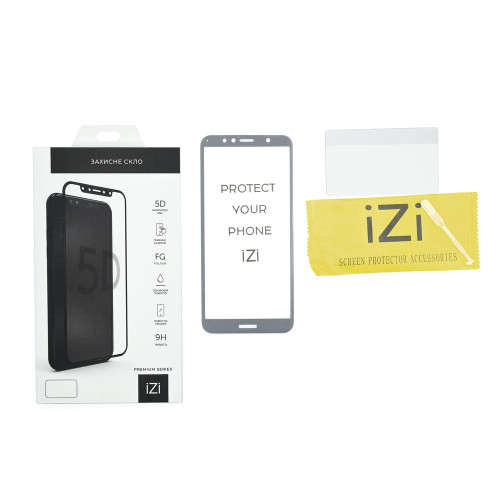 Захисне скло іЗі Premium для Samsung G996 Galaxy S21 Plus (Full Glue) (5D) (Black)