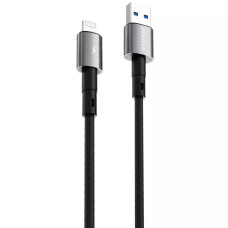 Кабель Proove Silicraft USB-A – Lightning (1 м · 12W · 2.4A) (Black)
