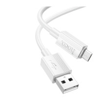 Кабель Hoco X107 USB-A – Micro-USB (1 м · 12W · 2.4A) (White)