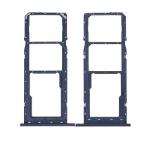 Держатель SIM-карты и карты памяти для Samsung A035 Galaxy A03 (2022) (версия на 2×SIM) (Blue)