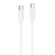 Кабель Hoco X115 Surpass Type-C – Type-C (1 м · 240W · 5A) (White)