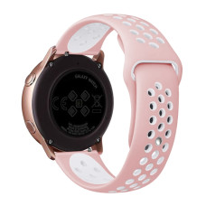 Ремешок универсальный 20 мм Sport Nike для Amazfit, Samsung, Huawei (Pink/White)