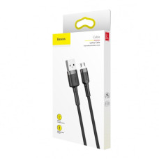 Кабель Baseus Cafule USB-A – Micro-USB (2 м · 7.5W · 1.5A) (CAMKLF-CG1) (Black/Gray)
