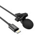 Бездротовий петличний мікрофон Hoco L14 Lightning (Black)