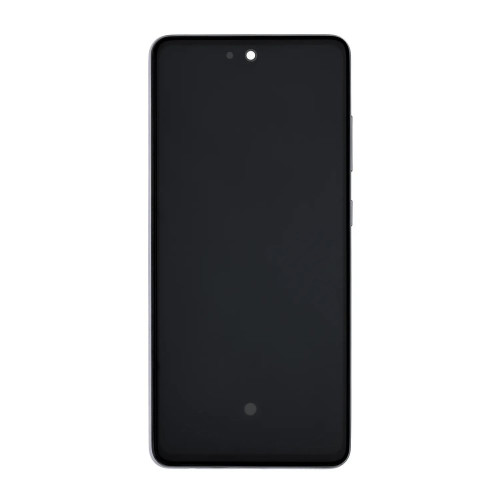 Дисплей для Samsung A525 Galaxy A52 (2021) з тачскріном в рамці (Silver) (Original Refurbished)