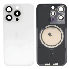 Задняя крышка для iPhone 15 Pro (White) (Original PRC) со стеклом камеры