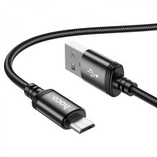 Кабель Hoco X89 USB-A – Micro-USB (1 м · 12W · 2.4A) (Black)