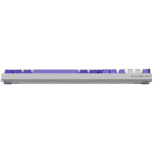 Клавіатура бездротова Proove Gaming Slicker Pro (Ukraine Layout) (White/Purple)
