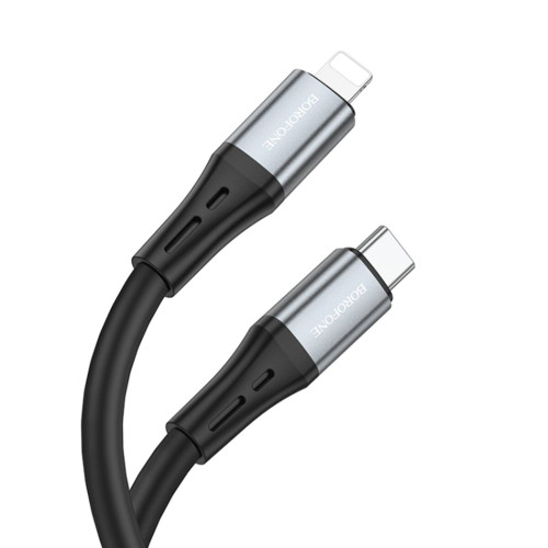Кабель Borofone BX88 Type-C – Lightning (1 м · 20W · 3A) (Black)