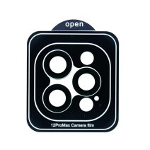 Захисне скло камери GERMES для Apple iPhone 12 Pro Max (Black)
