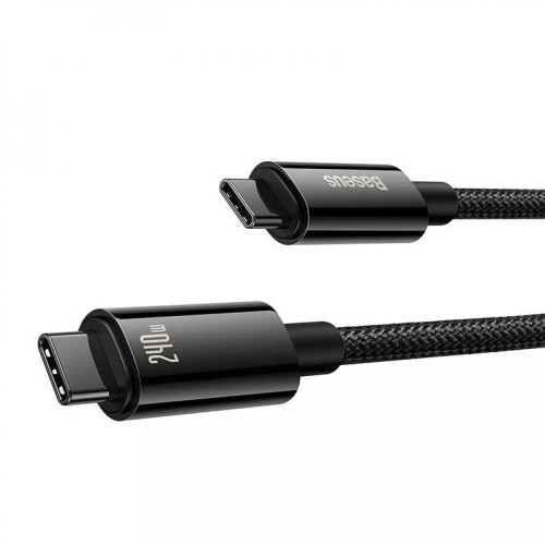 Кабель Baseus Tungsten Gold Type-C – Type-C (3 м · 240W) (Black)
