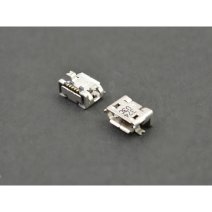 Роз'єм зарядки для Nokia C2-07 5 pin (4 кріплень) (контакти знизу) (Micro USB) без шлейфа