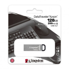 Флешка Kingston DT Kyson 128GB USB 3.2 (Silver/Black)
