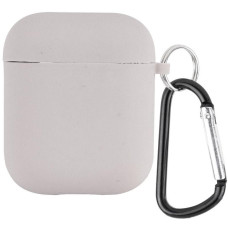 Чохол для AirPods 1/2 Silicone Case with Fibra (Stone)
